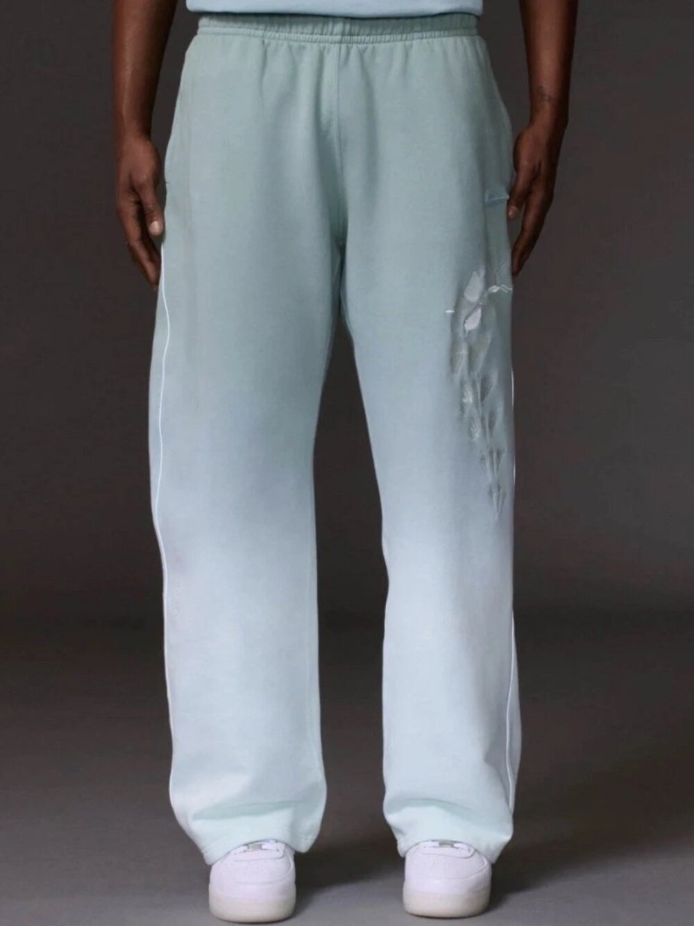 Nike X NOCTA Drake Open Hem Sweatpant Mineral Embroidered Butterfly - Size XL